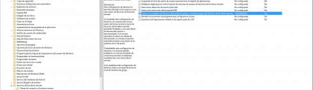 Sesiones de Escritorio Remoto en Windows 2012